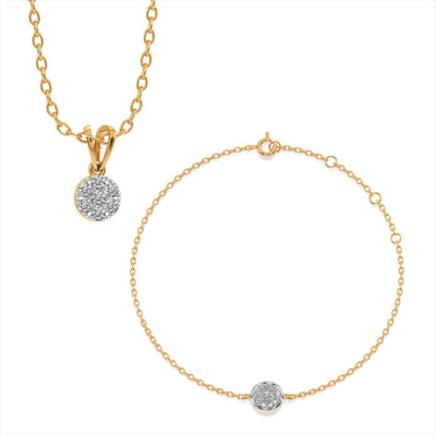 Solstice Spark 9KT Gold Laboratory Grown Diamond Set