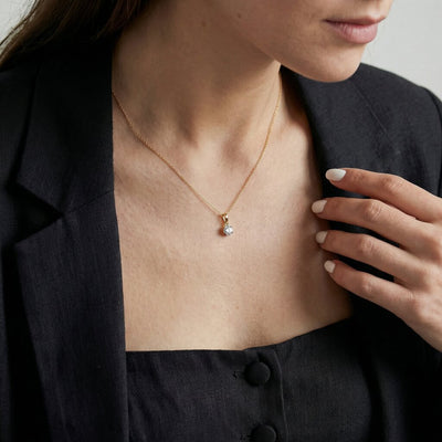 Opulent 9KT Gold Laboratory Grown Diamond Necklace