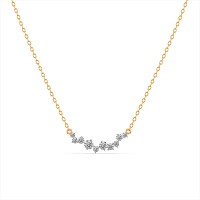 Sparkling Points 9KT Gold Laboratory Grown Diamond Necklace
