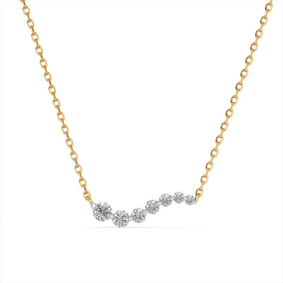Cascade Glow 9KT Gold Laboratory Grown Diamond Necklace