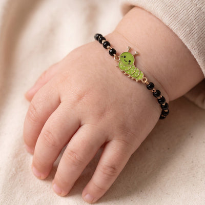Cheerful Caterpillar 9KT Gold Nazariya for Kids