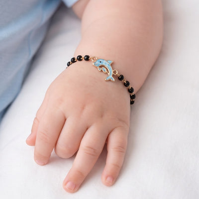 Playful Dolphin 9KT Gold Nazariya for Kids