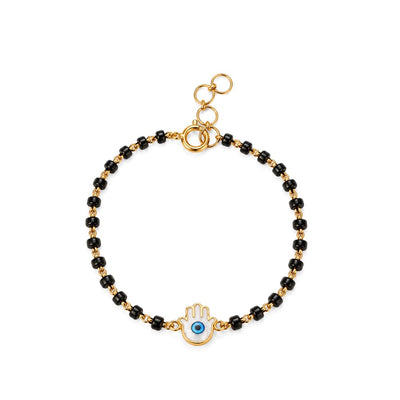 Protective Hamsa 9KT Gold Nazariya for Kids