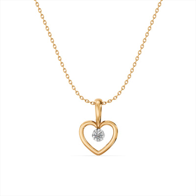 Crystal Lovelight 9KT Gold Laboratory Grown Diamond Pendant Necklace