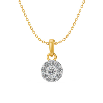 Cosmic Glow 9KT Gold Laboratory Grown Diamond Pendant