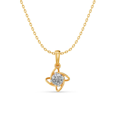 Harmony Bloom 9KT Gold Laboratory Grown Diamond Pendant