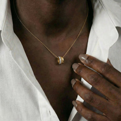 Nova Orbit 9KT Gold Laboratory Grown Diamond Pendant