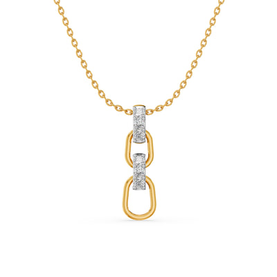 Azure Link 9KT Gold Laboratory Grown Diamond Pendant