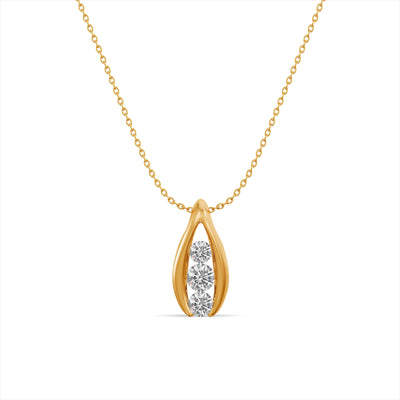 Three Wishes 9KT Gold Laboratory Grown Diamond Pendant
