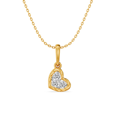 Fierce Heart 9KT Gold Laboratory Grown Diamond Pendant