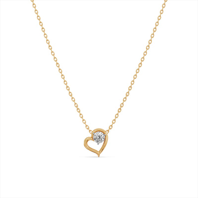 Love Whisper 9KT Gold Laboratory Grown Diamond Pendant