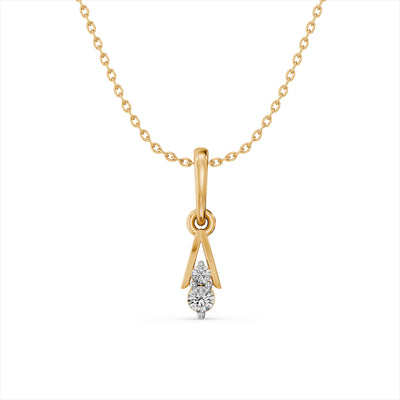 Regal Glide Spark 9KT Gold Laboratory Grown Diamond Pendant