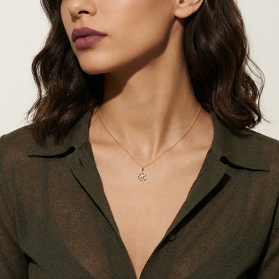 Luna Embrace 9KT Gold Laboratory Grown Diamond Pendant