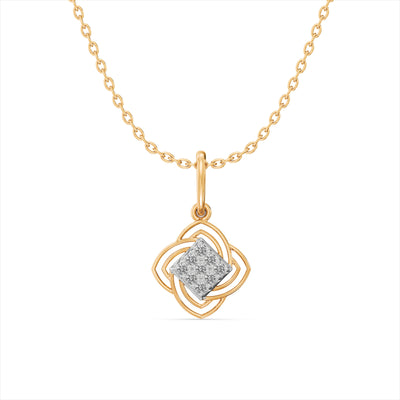 Celeste Starfall 9KT Gold Laboratory Grown Diamond Pendant