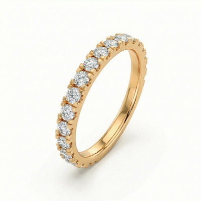 Evermore Eternity 9KT Gold Laboratory Grown Diamond Band Ring