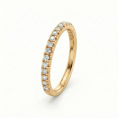 Classic Smooth 9KT Gold Laboratory Grown Diamond Band Ring