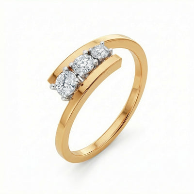 Luna Wrap 9KT Gold Laboratory Grown Diamond Ring