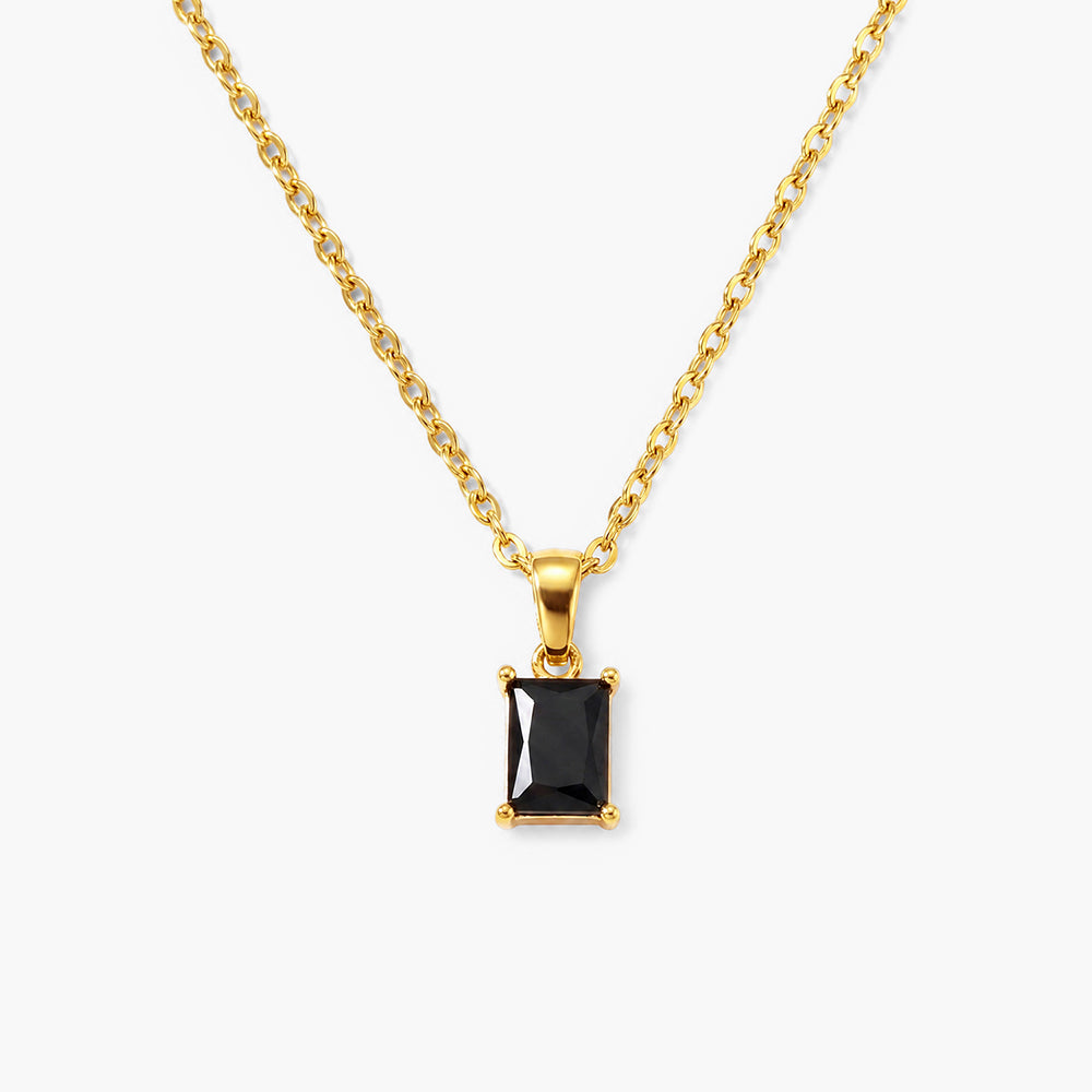 Black Stone Necklace