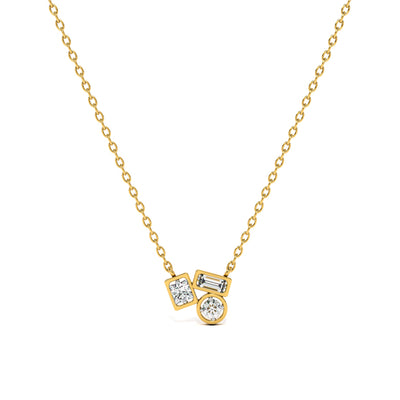 Symphony Of Stones 9KT Gold Laboratory Grown Diamond Necklace