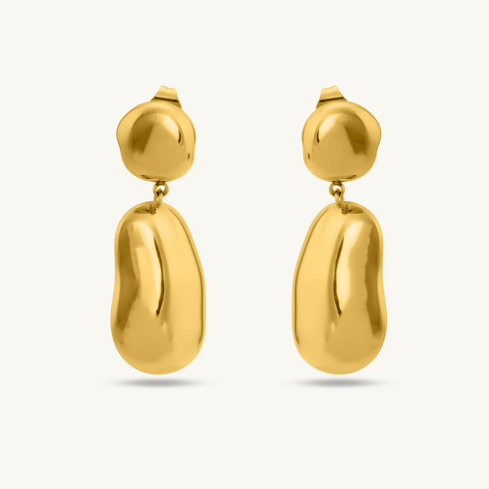 Statement Gold Drop Earrings