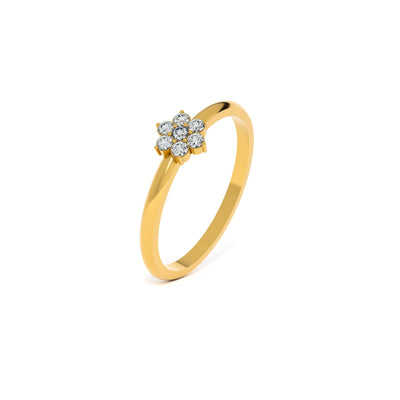 Blossom Spark 9KT Gold Laboratory Grown Diamond Ring