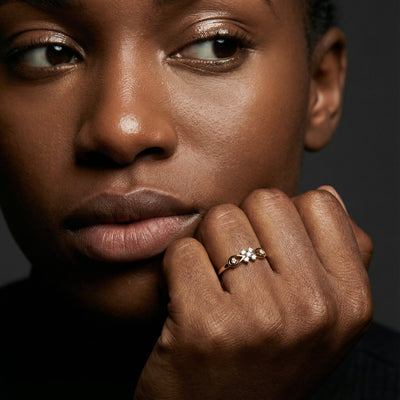Twist of Elegance 9KT Gold Laboratory Grown Diamond Ring