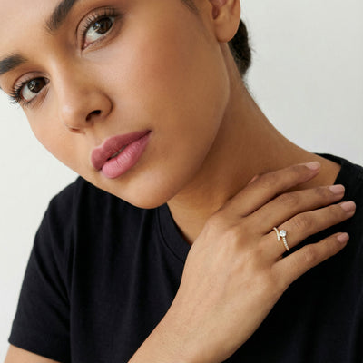 The Comet Tail 9KT Gold Laboratory Grown Diamond Ring