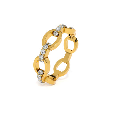 Eternal Link 9KT Gold Laboratory Grown Diamond Ring