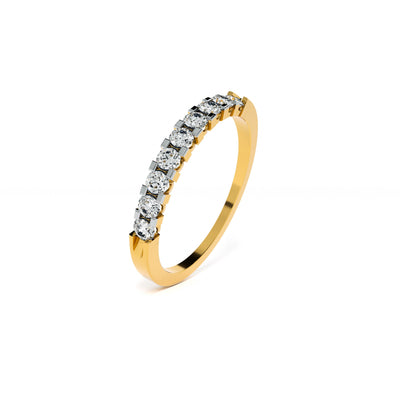Crescent Sparkle 9KT Gold Laboratory Grown Diamond Ring