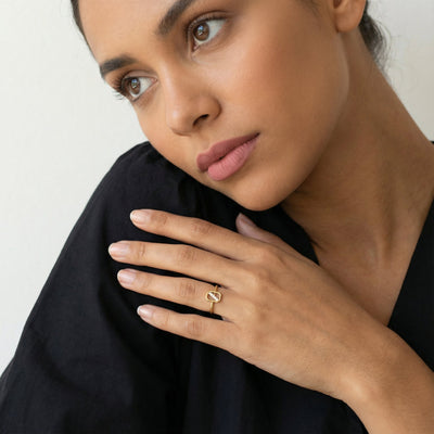 Radiant Path 9KT Gold Laboratory Grown Diamond Ring