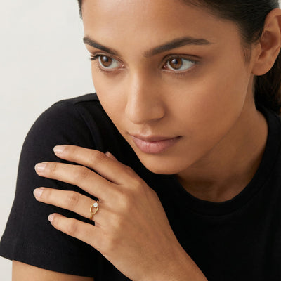 Loop 9KT Gold Laboratory Grown Diamond Ring