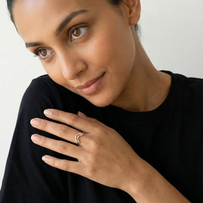 Brilliance 9KT Gold Laboratory Grown Diamond Ring