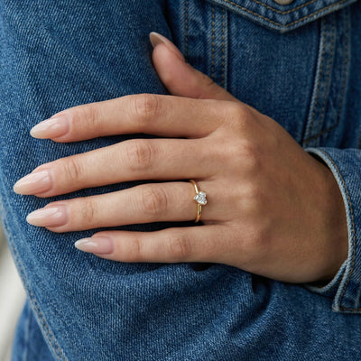 Heartbound Love 9KT Gold Laboratory Grown Diamond Ring
