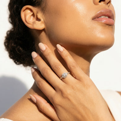 The Aurelia Crown 9KT Laboratory Grown Diamond Promise Ring