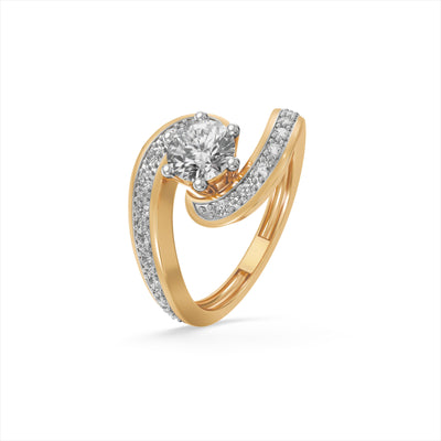 The Auric Wave 9KT Laboratory Grown Diamond Promise Ring