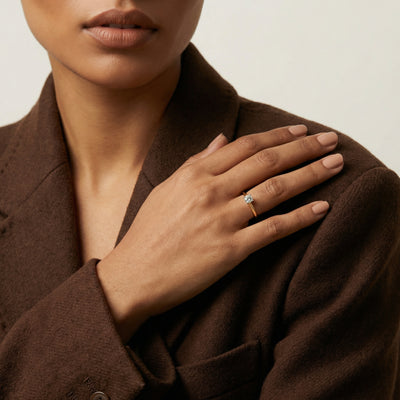 The Essence Ring 9KT Laboratory Grown Diamond Promise Ring