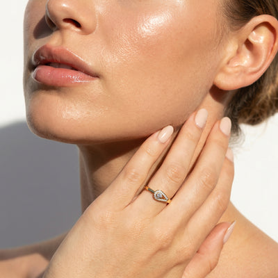 The Rosecrest Halo 9KT Laboratory Grown Diamond Promise Ring