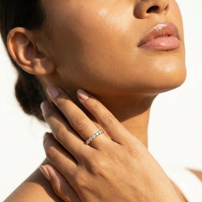 The Halo Stack 9KT Laboratory Grown Diamond Promise Ring