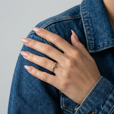 The Legacy Solitaire 9KT Laboratory Grown Diamond Promise Ring