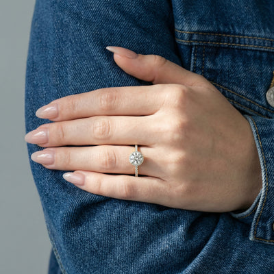 The Radiant Solitaire 9KT Laboratory Grown Diamond Promise Ring