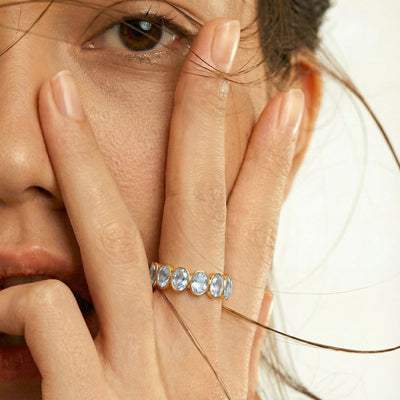 Royal Labradorite 9KT Gold Ring