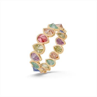 Radiant Sapphire 9KT Gold Ring
