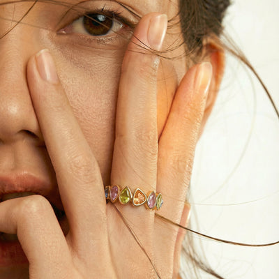 Sapphire Spark 9KT Gold Ring