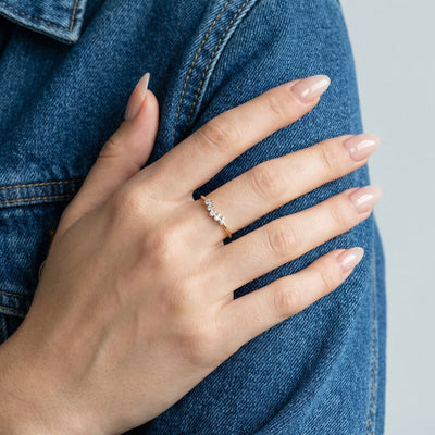Subtle Spark 9KT Gold Laboratory Grown Diamond Ring