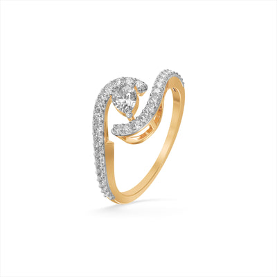 Twilight Knot 9KT Gold Laboratory Grown Diamond Ring