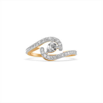 Twilight Knot 9KT Gold Laboratory Grown Diamond Ring