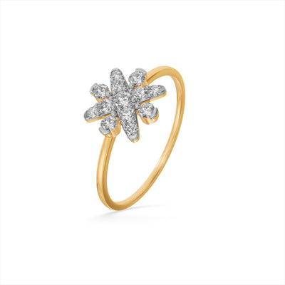 Bloom Cluster 9KT Gold Laboratory Grown Diamond Ring