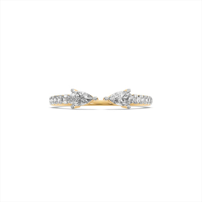 Sleek Promise 9KT Gold Laboratory Grown Diamond Ring