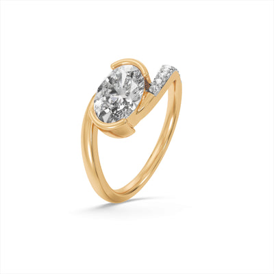 Dynasty 9KT Gold Laboratory Grown Diamond Ring