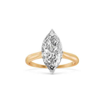 0.5 Carat Marquise Solitaire 9KT Gold Laboratory Grown Diamond Ring